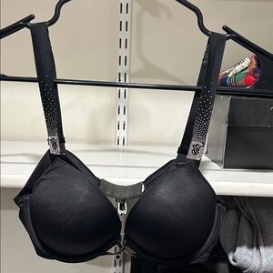 Victoria's Secret Black Bra with Silver Accents